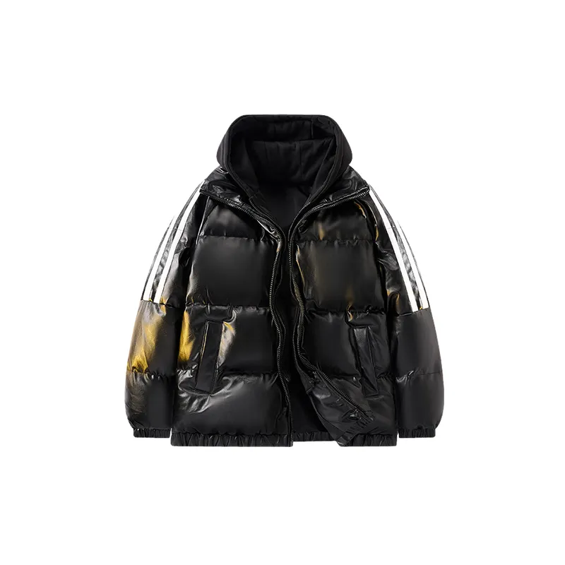 Casual Loose PU Quilted Jacket-0