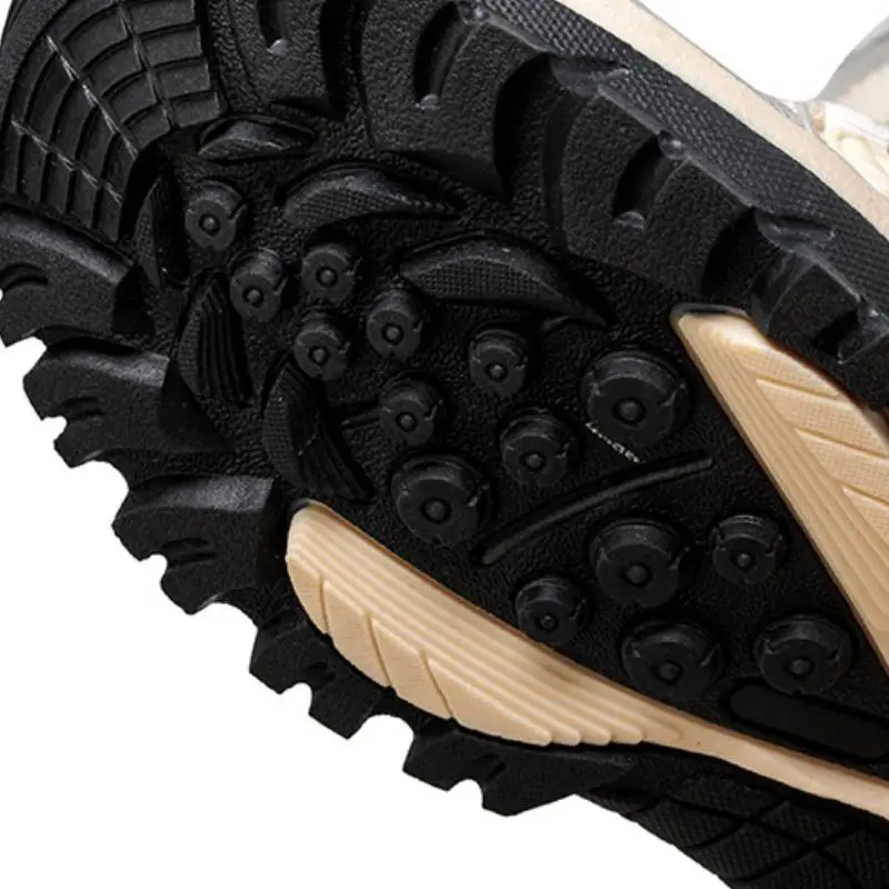 Leather Waterproof Warm Snow Boots-9