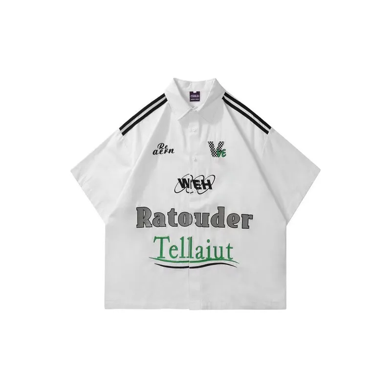Niche Design Cardigan Shirt-0