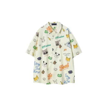Cartoon Anima Acetate Shirt