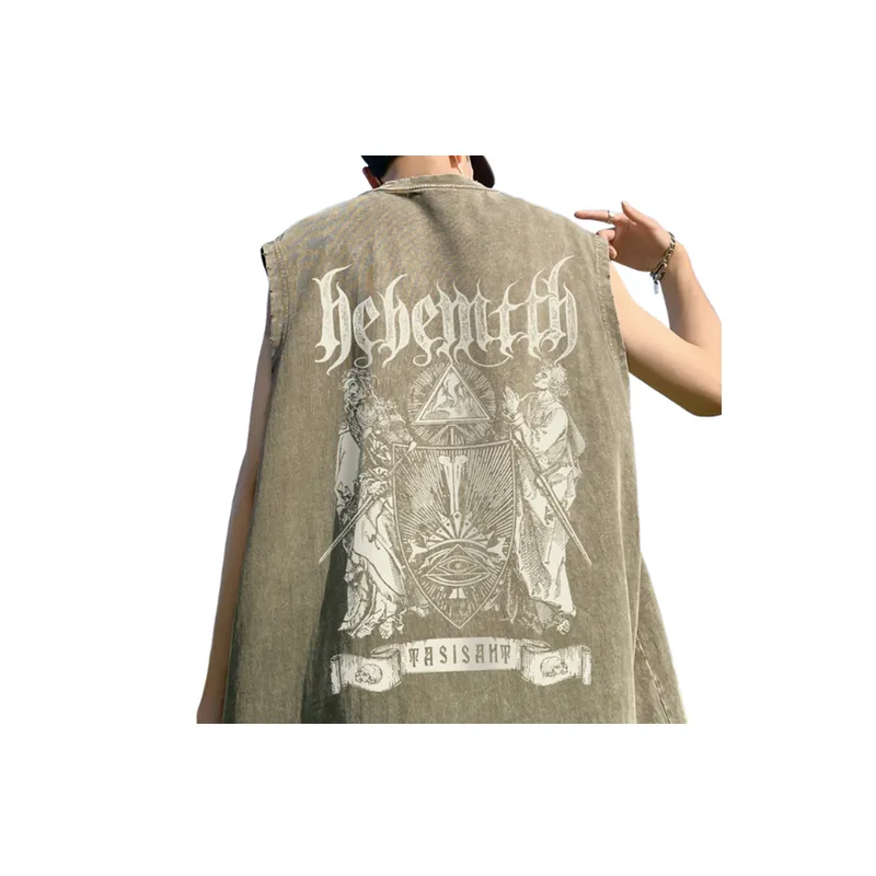 Retro Old Short Sleeved Undershirt-5