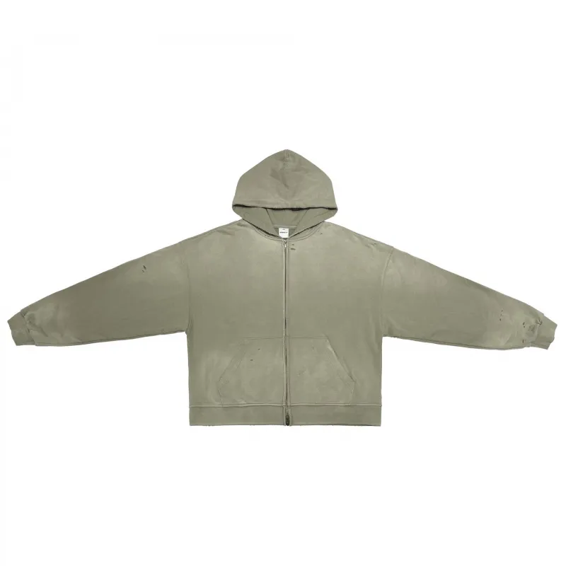 Retro Washed Zipper Jacket-3