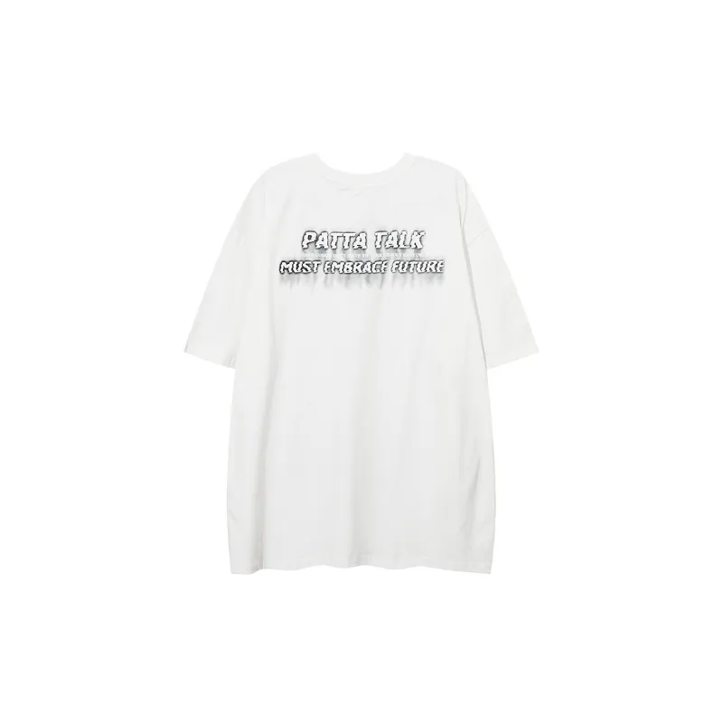Hip Hop Style Short Sleeved T Shirt-5