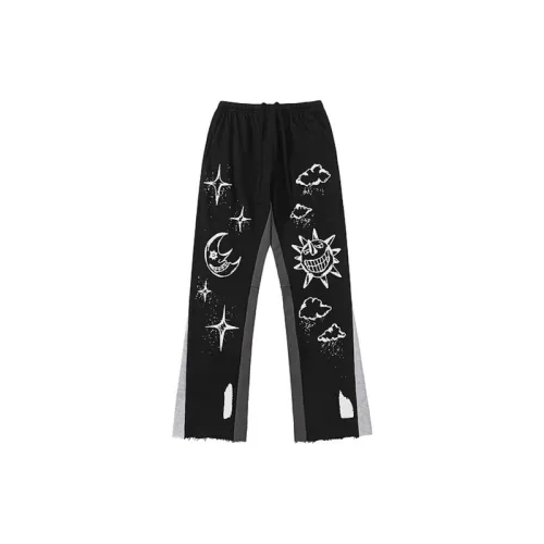 Splash Ink Stitching Drawstring High Street Pants