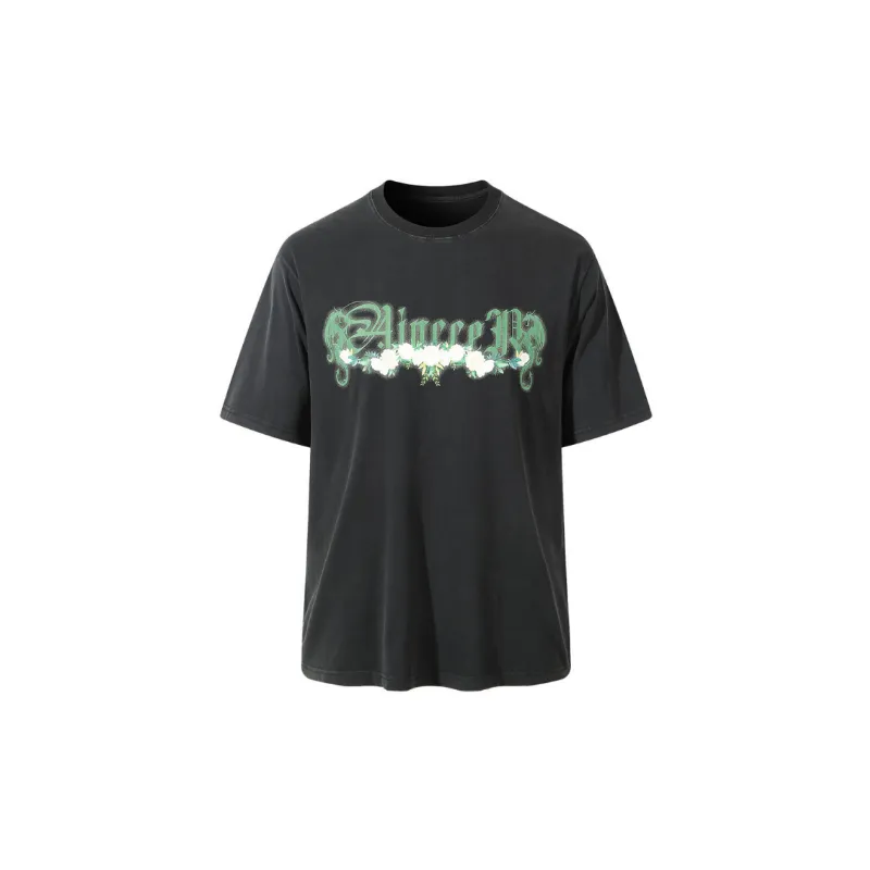 Casual Letter 100% Cotton T Shirt-2