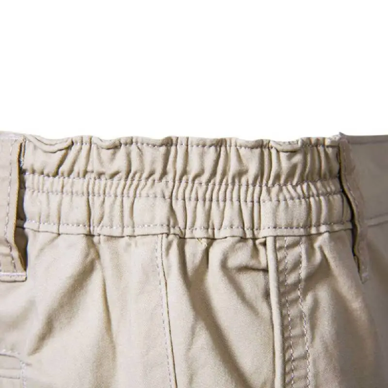 Simple Plain Cotton Casual Shorts Unisex-7
