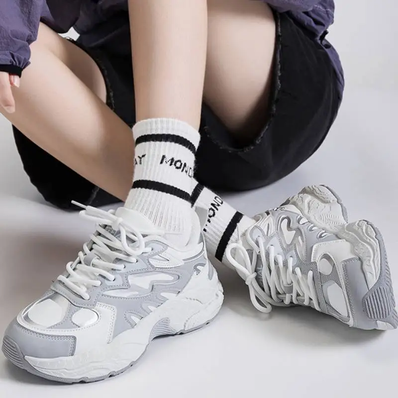 Casual Sports Breathable Chunky Sneakers-5