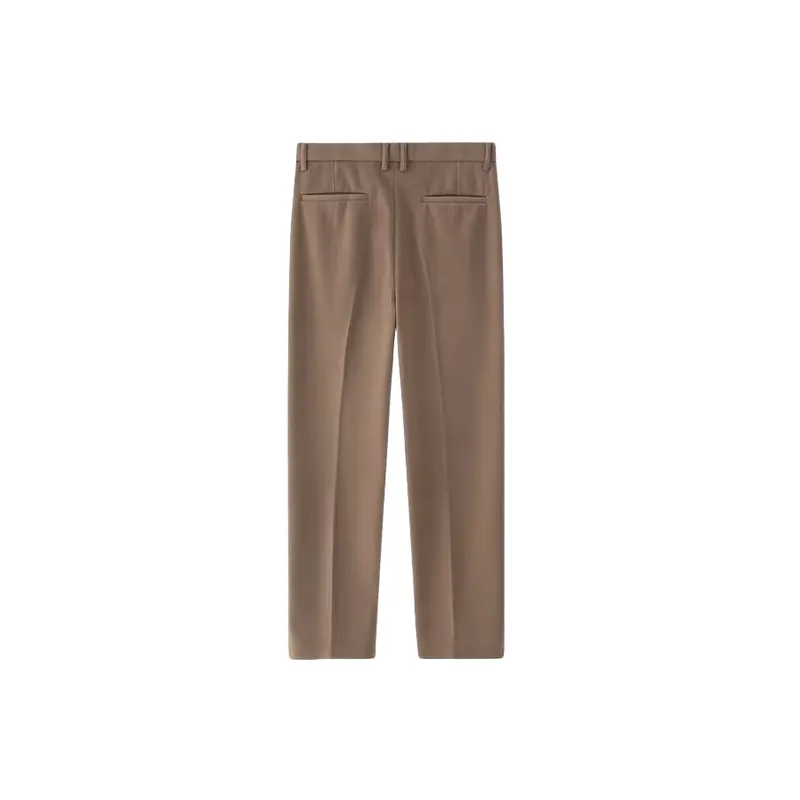Simple Basics Woolen Fabric Suit Trousers-4