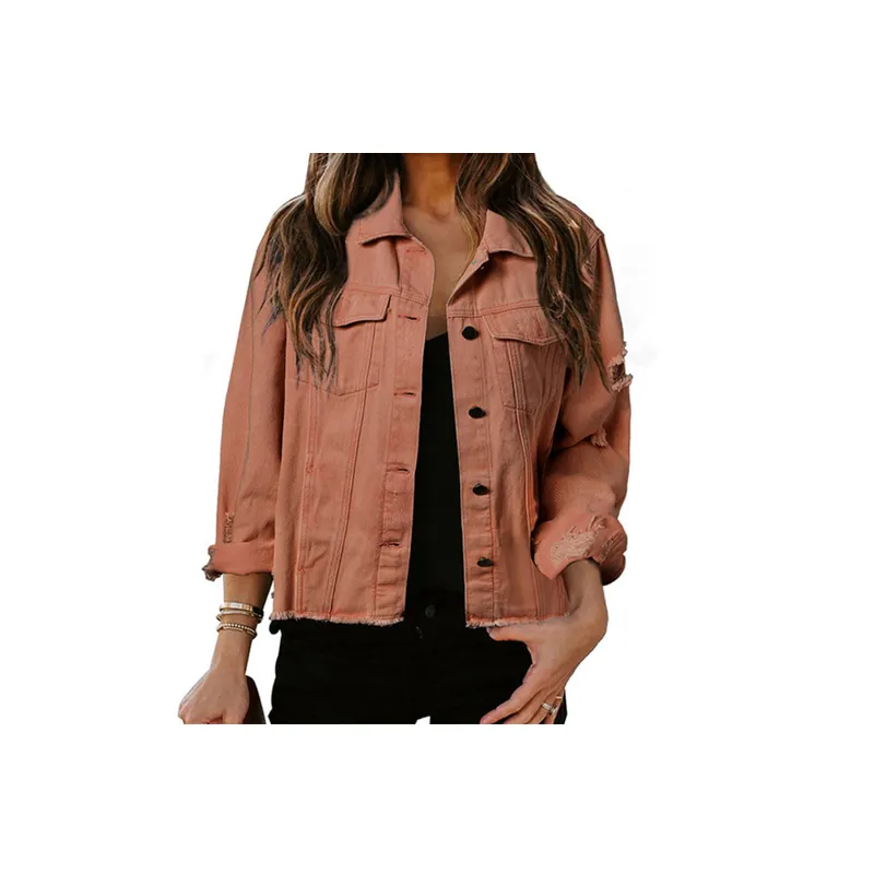 Fashionable Simple Denim Jacket-8