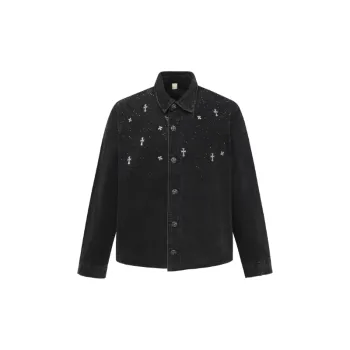 Loose Simple Cotton Blended Fabric Jacket