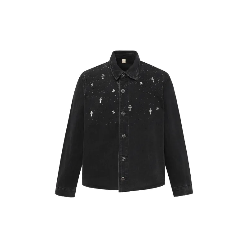 Loose Simple Cotton Blended Fabric Jacket-0