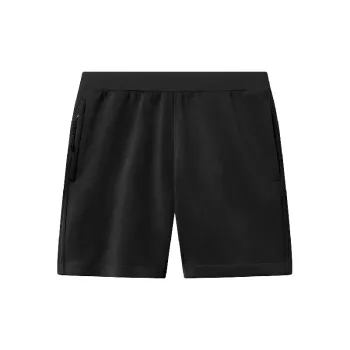 Sporty Plain Cotton Blended Fabric Casual Shorts
