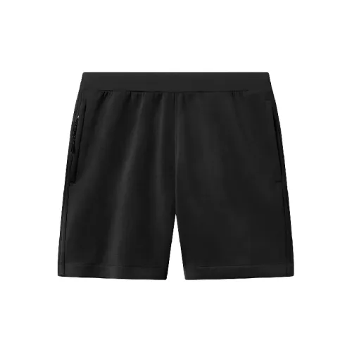 Sporty Plain Cotton Blended Fabric Casual Shorts