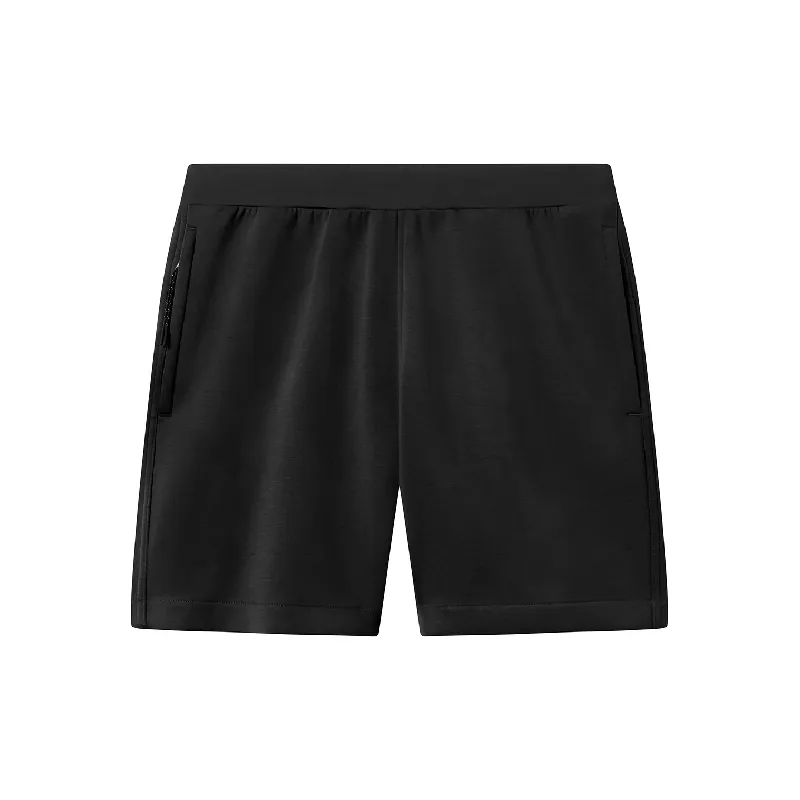 Sporty Plain Cotton Blended Fabric Casual Shorts-8