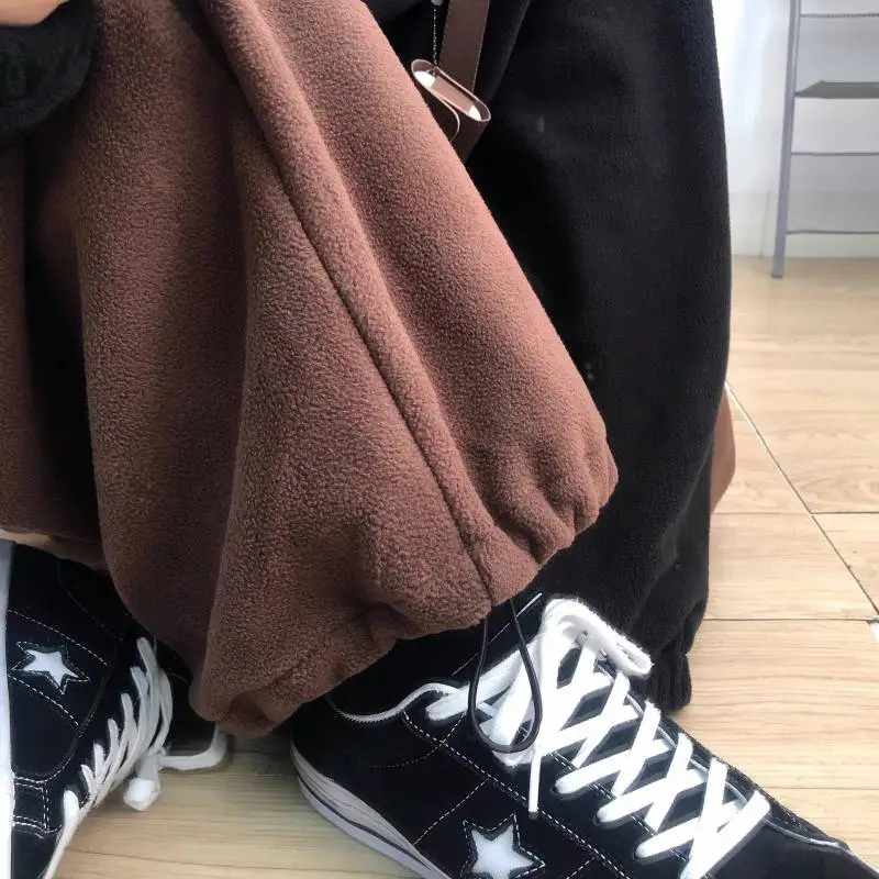 Retro Plain Casual Pants-3