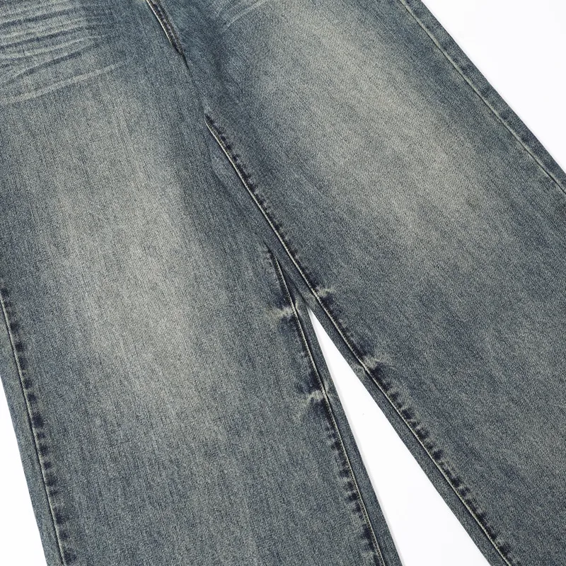 Fashionable Loose Straight Leg Jeans-2