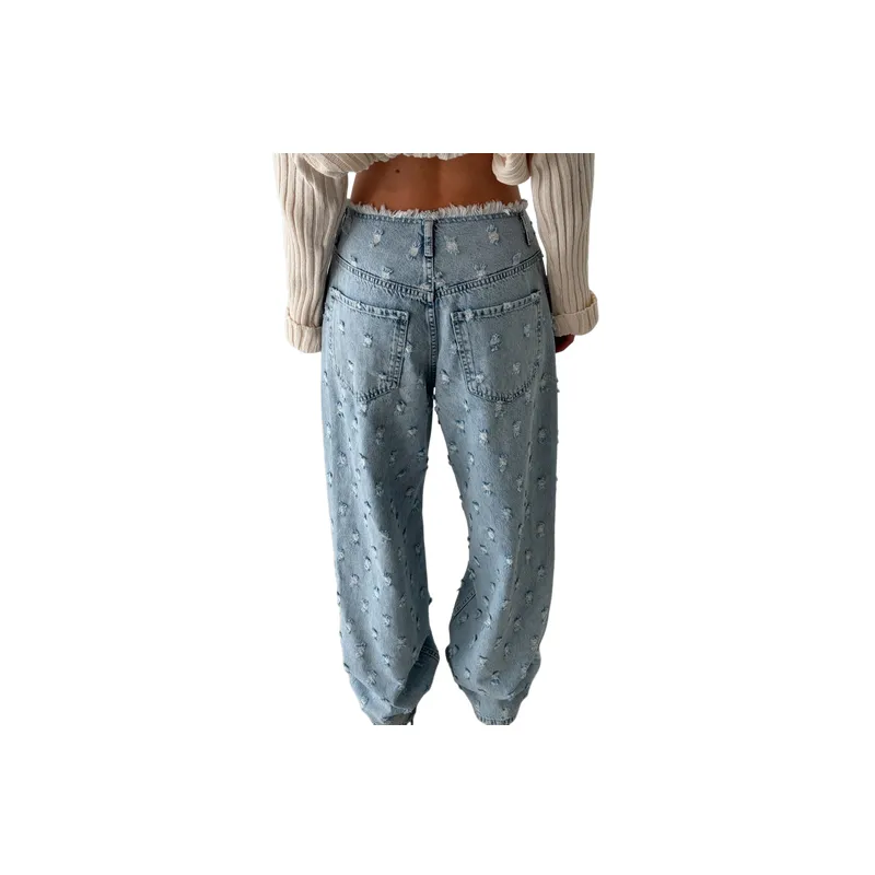Street Fashionable Jeans Women-1