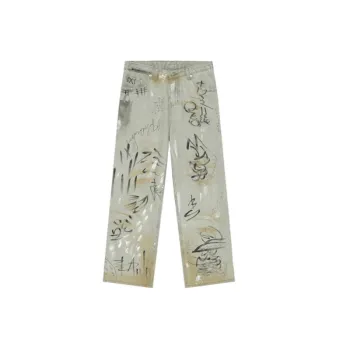 Tide Street Hand painted Graffiti Jeans