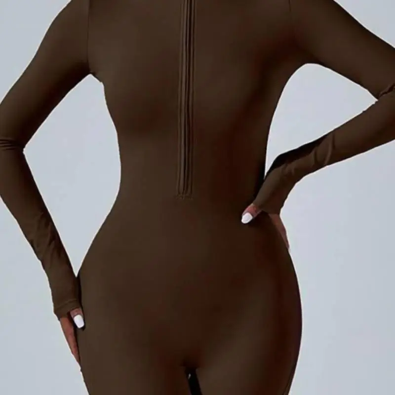 Casual Sporty Blended Synthetic Fabrics Bodysuit Women-4