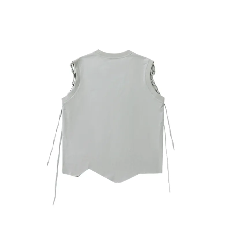 Punk Style Strap Rapped Irregular Vest swag OOTD-5