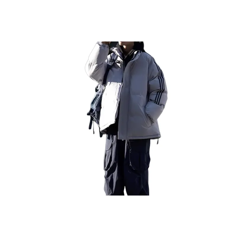 Loose Warming Blended Synthetic Fabrics Quilted Jacket-9