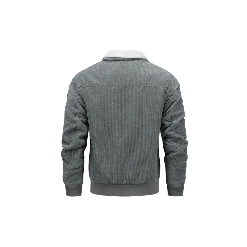 Simple Warm Polyester Quilted Jacket-5