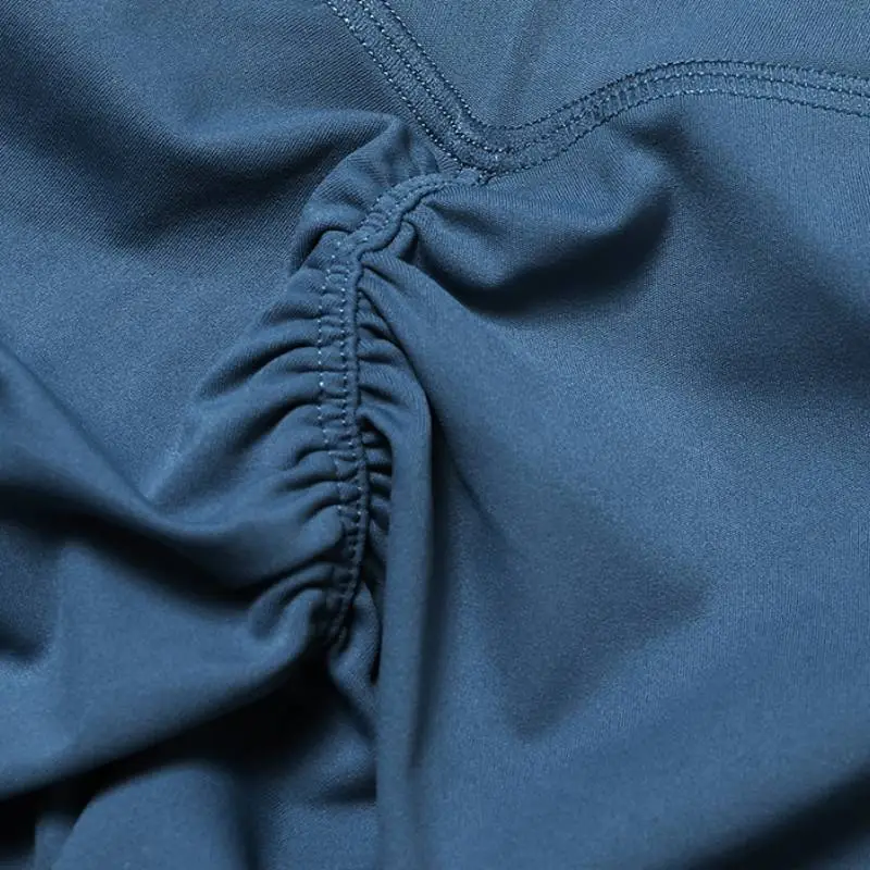 Plain Sporty Nylon Leggings Women-8