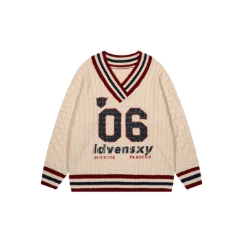 Loose Casual Acrylic Fibres Sweater