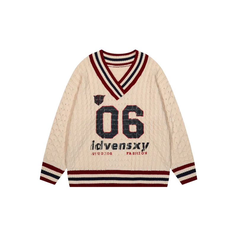Loose Casual Acrylic Fibres Sweater-4
