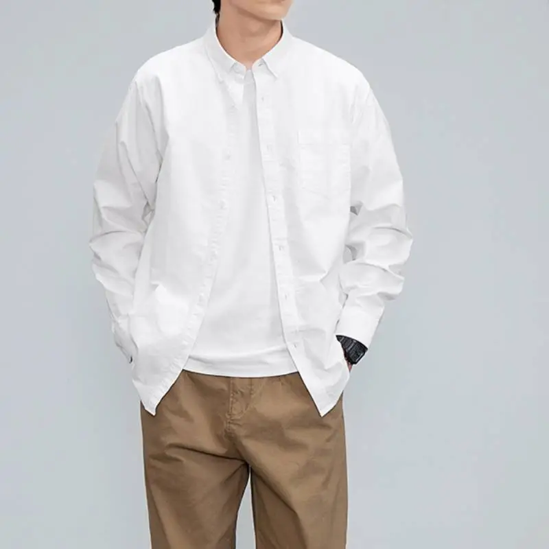 Simple Casual 100% Cotton Shirt-5