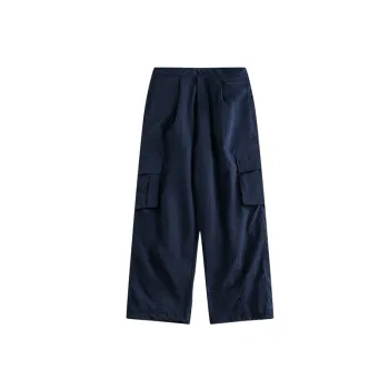 Retro Loose Blended Synthetic Fabrics Baggy Casual Pants