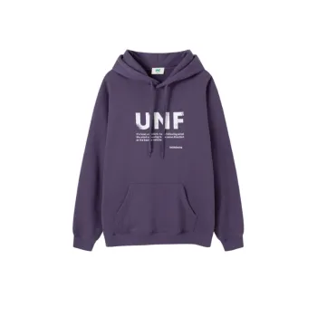 Fleece lined Letter Printing Hoodie