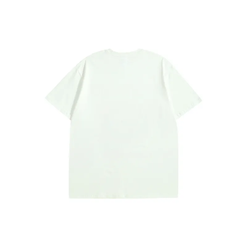 Retro Cross Letter Print Short sleeved T shirt-5