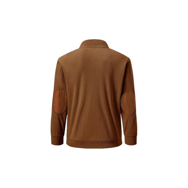 Casual Long Sleeve Corduroy Sweatshirt-3