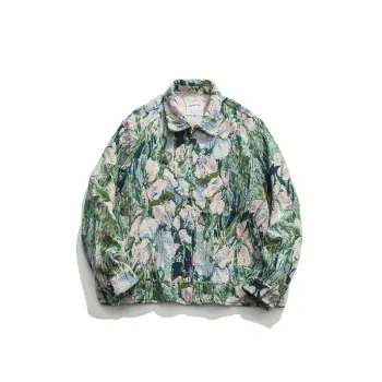 Retro Floral Print Trendy Casual Jacket
