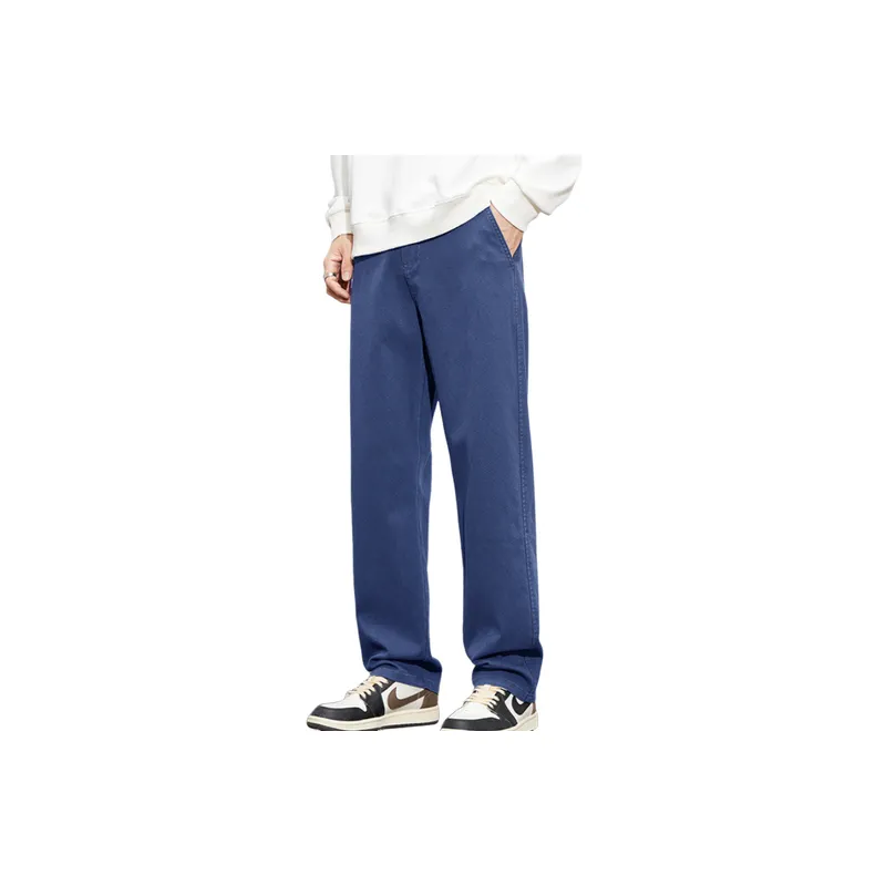 Basics Loose Denim Casual Pants-0