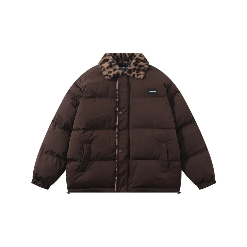 Retro Leopard Print Quilted Jacket-4