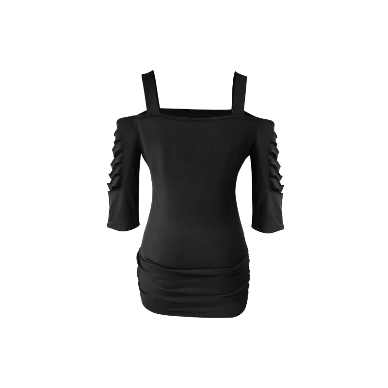Street Sexy Polyester T Shirt Women-1