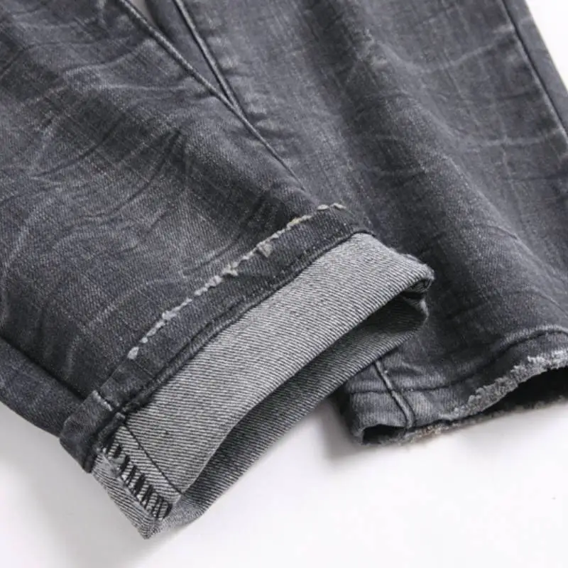 Trendy Embroidered Jeans-3