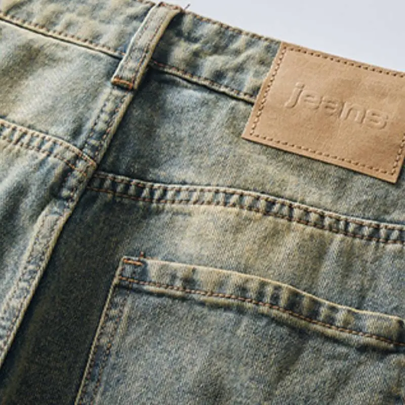 Fashionable Loose Straight Leg Jeans-5