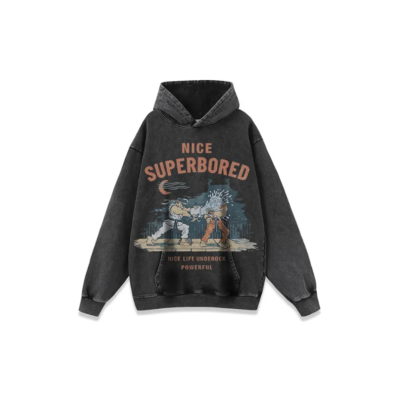 Fashionable Washed Long Sleeve Sweatshirt-0