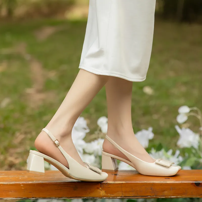 Glamorous Plain High Heels-1