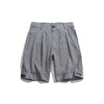 HeyHenry Hip Hop Plaid Patch Trendy Brand Bf Harajuku Shorts For Men And Women Summer 2020 New Straight Casual Pants