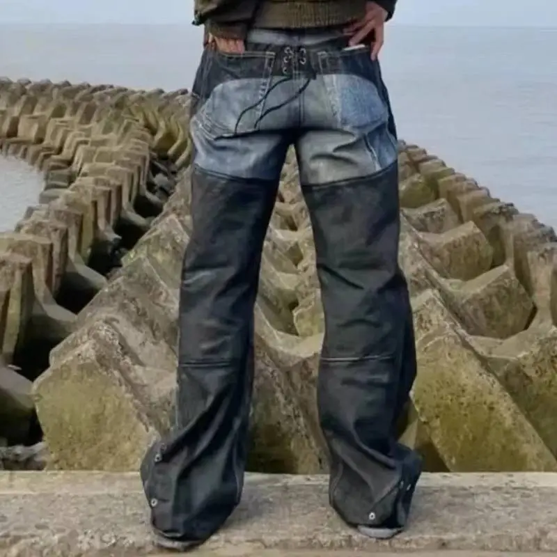 Retro Simple Jeans-2