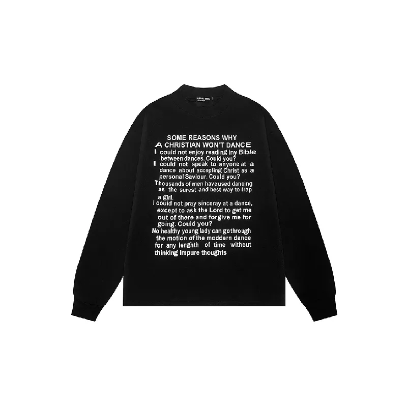 Casual Loose Long Sleeve T Shirt-0