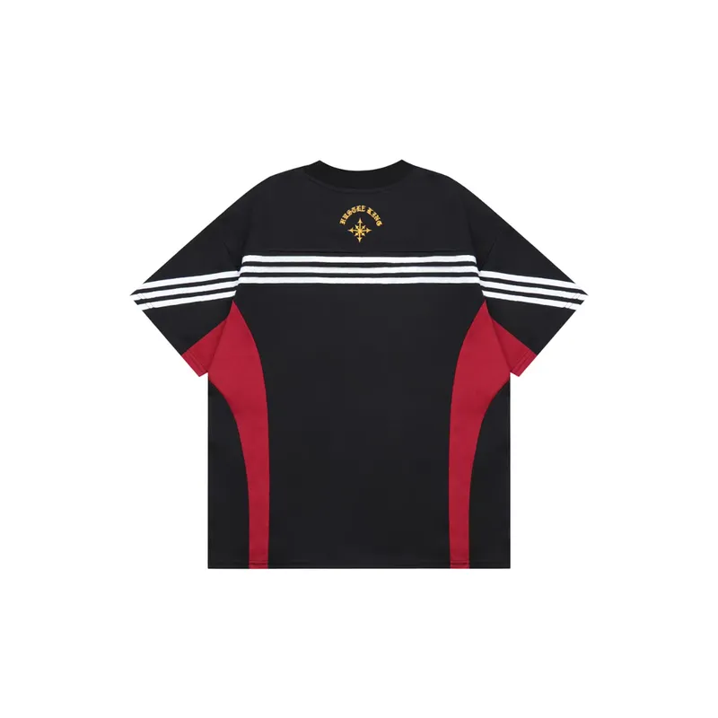 Trendy Stitching Motorcycle T Shirt-5