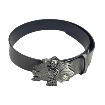 Punk Metal Leather Belt