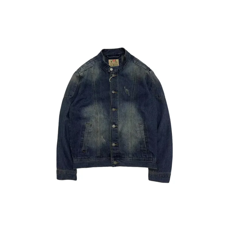 Trendy Retro Denim Jacket-0