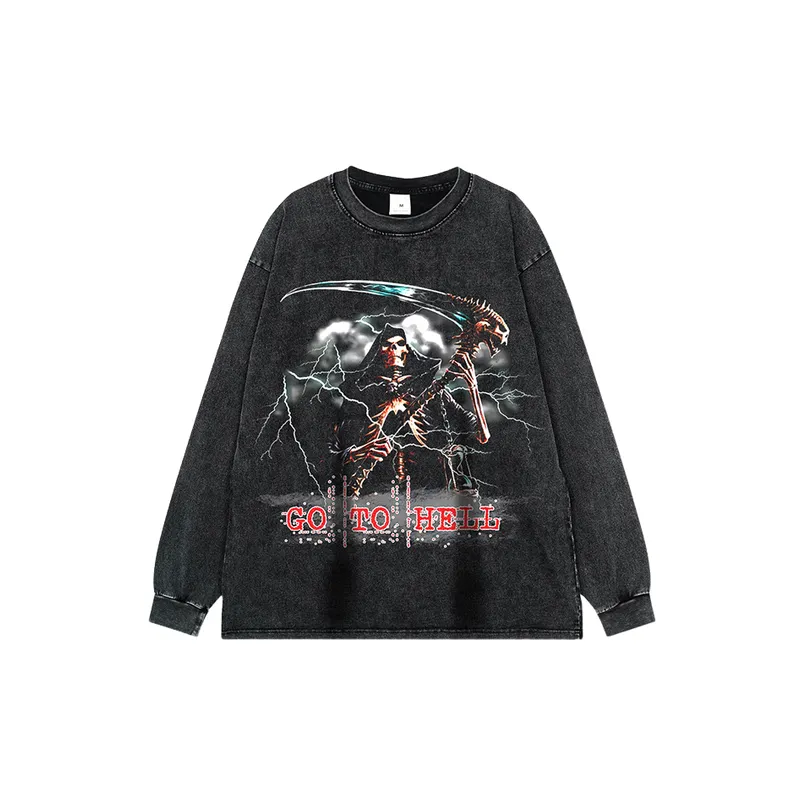 Street Skull Retro Sweatshirt-4