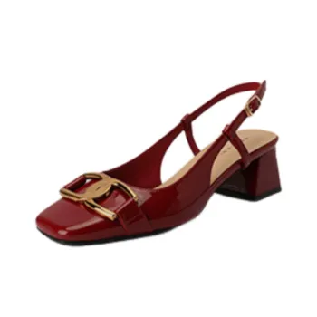 Simple Metal Mary Jane Shoes